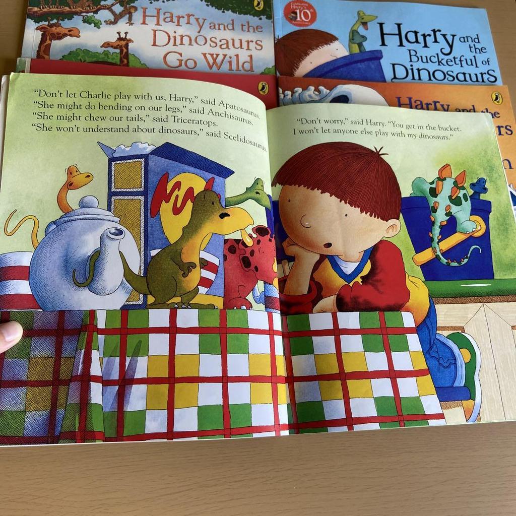 [Б/У] Гарри и динозавры Серия из 6 книг Книжка с картинками