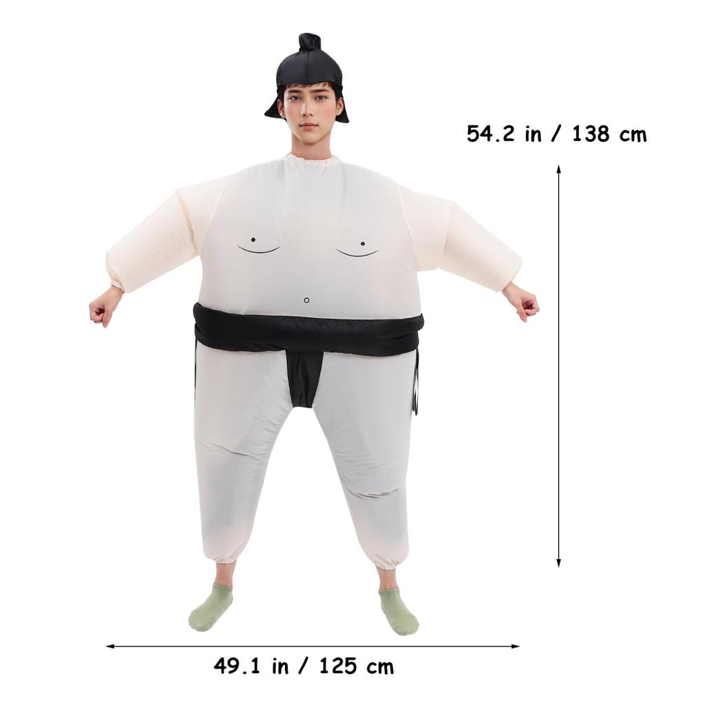 Sumo Wrestler Cosplay Pro Wrestling Set Sumo Costume Kigurumi Inflatable Waterproof Material Funny Costume Events Cultural Festivals Parties Adults