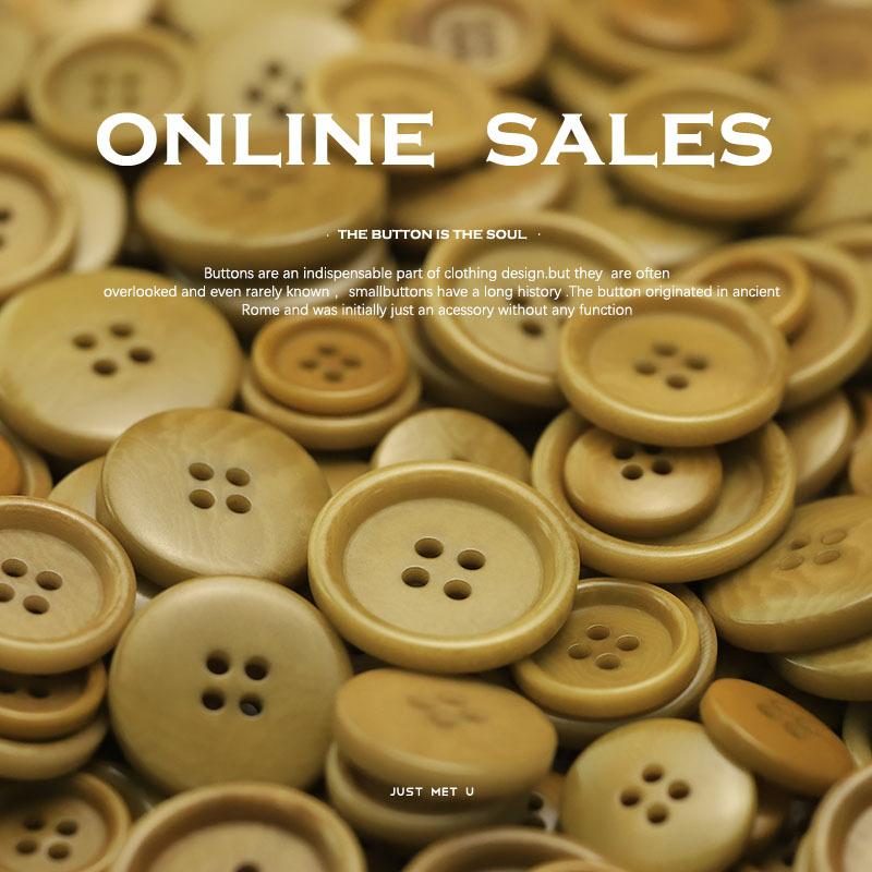 Фруктовый Материал Четырехглазые Пуговицы Универсальные Пуговицы для Одежды Пуговицы для Пиджака Костюма Вязаного Кардигана Тренча Пальто