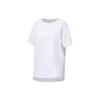 Li Ning Fitness Series Letter Print Moisture-Wicking Loose Short Sleeve T-Shirt Women Tops Standard-White ATST224-5