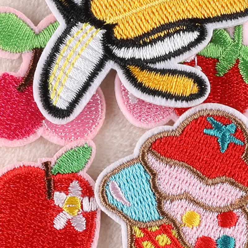 Embroidery Fruit Cake Flower Children's Clothing Accessories Accessories DIY Patch Pineapple Embroidery Cloth Sticker