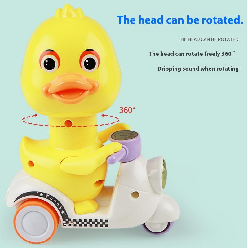 Children's Push Duck Motorcycle Toy Boys and Girls Inertia Pull Back Car Toy