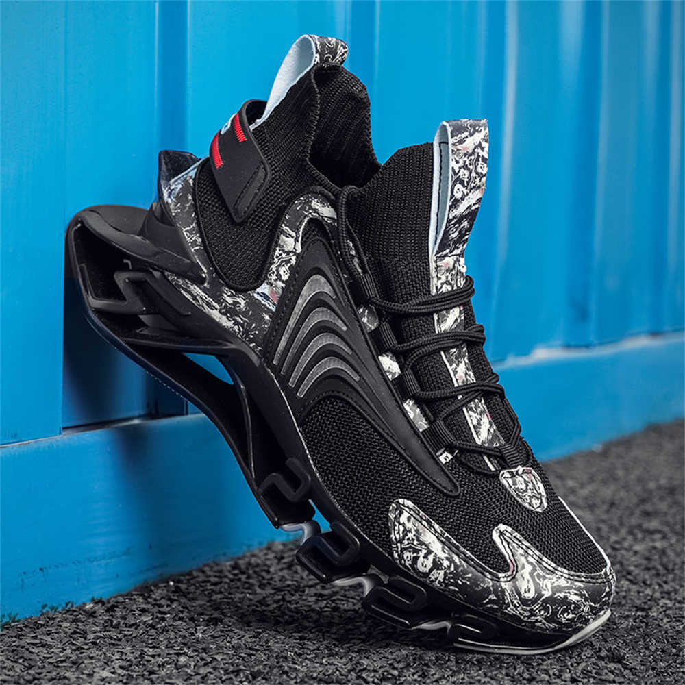 High-top Knit Shoes For Men Luxury Brand Casual Men's Breathable Sneakers Famous Brand Sports Idea Promo Loofers