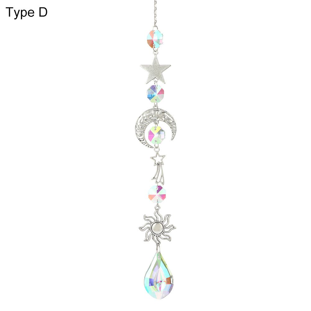 Украшение Занавески Украшение Подвесные Призмы Подвеска Звезда Луна Кристалл Музыка ветра Ловец солнца
