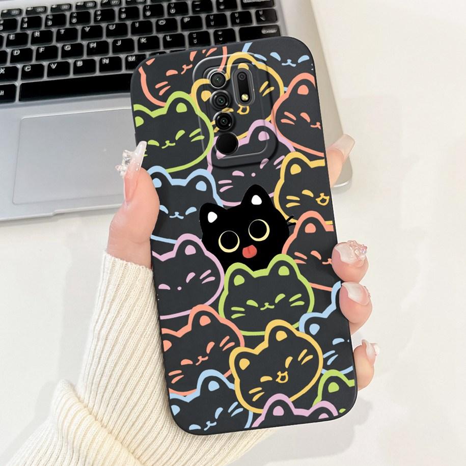 Чехол для Xiaomi Redmi 9 Милый Мультяшный Пингвин Кролик Мягкий Жидкий Силикон Ударопрочный Чехол для Xiaomi Redmi 9 Prime Redmi9 Fundas