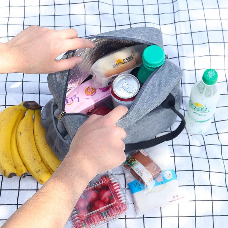 Портативная сумка для пикника на открытом воздухе, сумка для ланча с термоизоляцией для сохранения свежести, термоизолированная сумка, коробка-холодильник для еды для пикника, сумка-тоут для хранения, пакеты со льдом