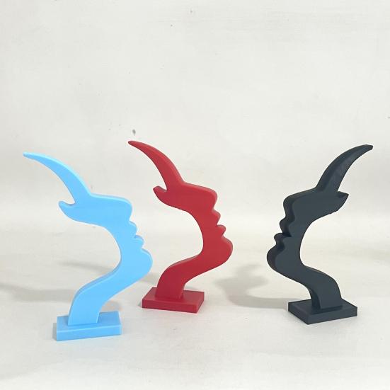 Минималистичный держатель для очков для лица, настольная подставка для очков в виде человеческого профиля, декоративная подставка для очков для дома, офисного стола, спальни, туалетного столика