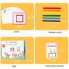 Wooden Rainbow Stick Thinking Puzzle Kids Logical Training Thinking Matching Games Sensory Toys Montessori Educational Gifts