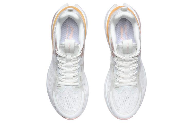 Women's Sneakers Li-Ning Li Ning Lightweight Low top Running Shoes Women's White Orange
