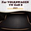 Car Trunk Mat For VOLKSWAGEN VW Golf 8 Custom Car Accessories Auto Interior