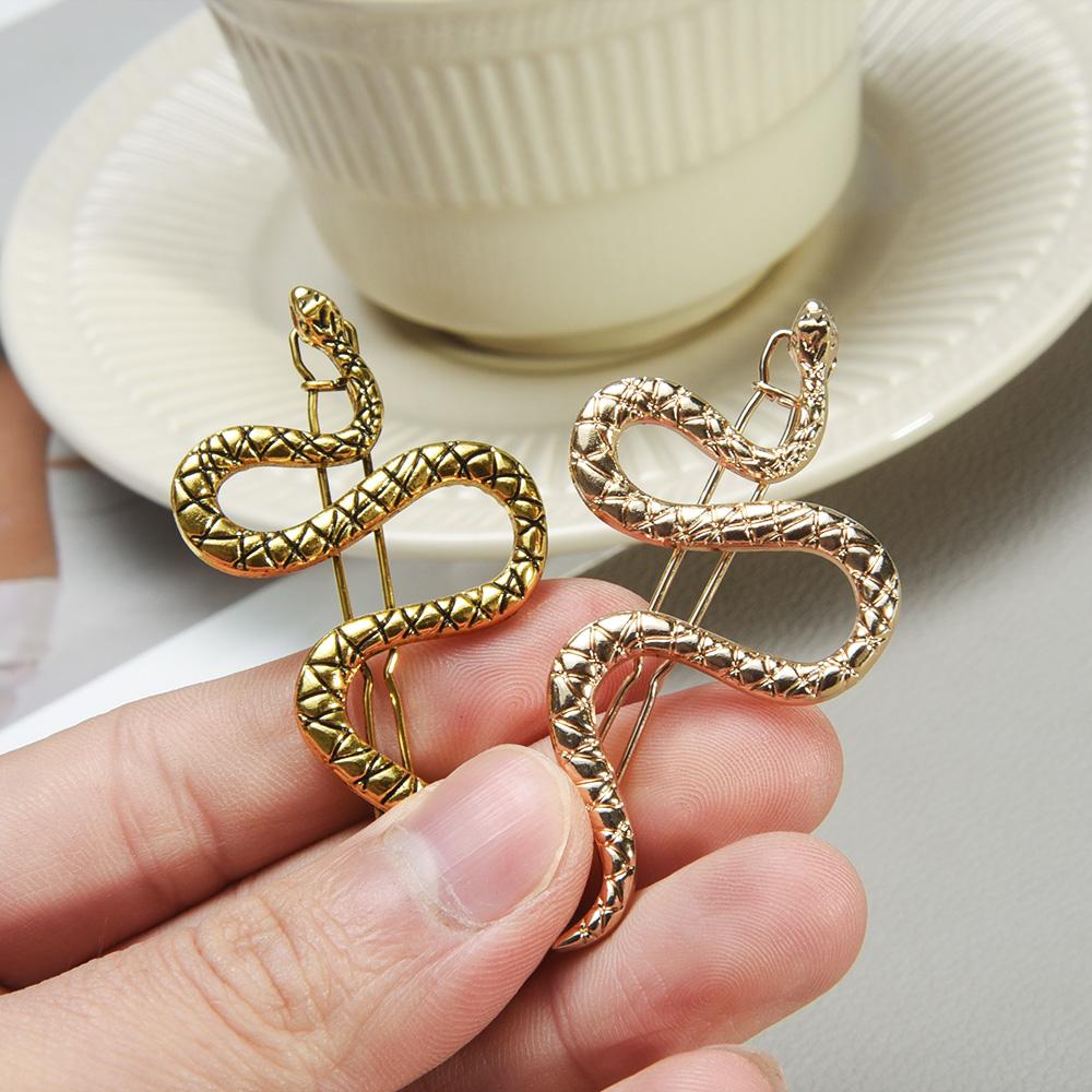 1 шт., заколка в виде змеи в винтажном стиле