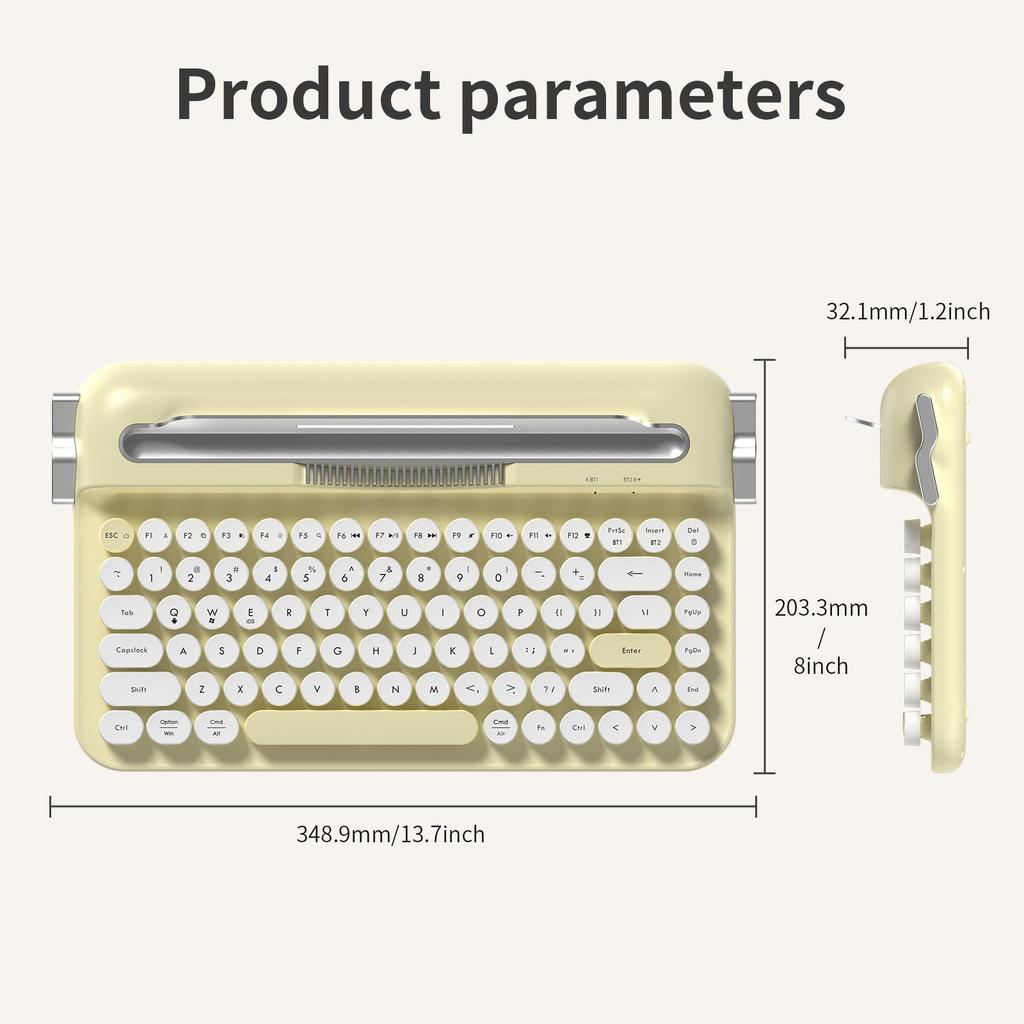 Ajazz AF84 Офисная клавиатура 2.4G Приемник Кабель для передачи данных Подключение