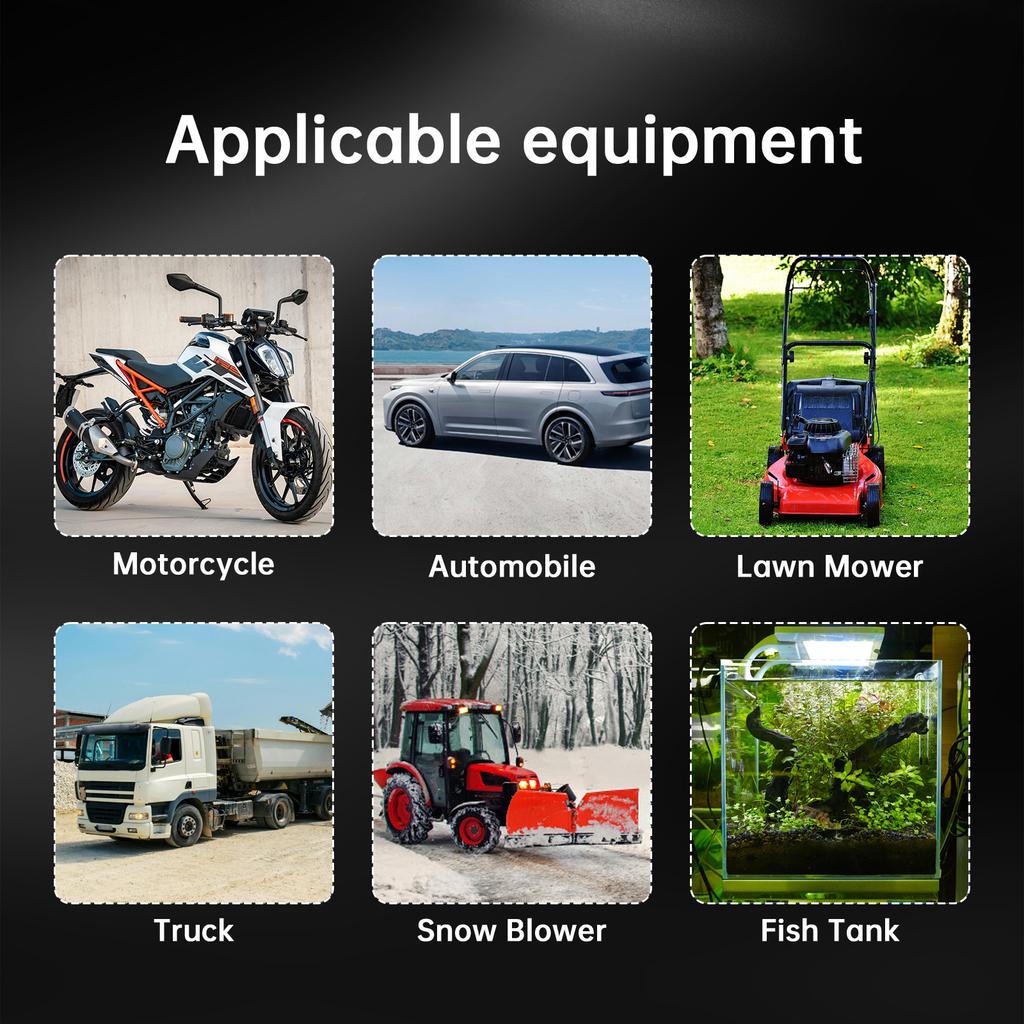 Ручной насос для подачи топлива 6 мм / 8 мм / 10 мм / 12 мм, топливный насос для подкачки бензина с 4 хомутами для автомобиля, лодки, мотоцикла, скутера