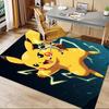 Pikachu Power Burst Carpet For Playroom Bedroom Living Room Sofa Home Decorkids Game Area Rug Nonslip Floor Mat