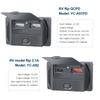 Быстрая зарядка QC3.0 PD, два порта USB, автомобильное зарядное устройство, водонепроницаемый адаптер с пылезащитным чехлом, переключатель для морского мотоцикла 12 В/24 В
