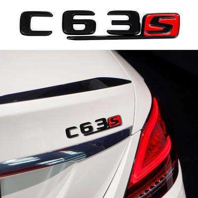 Тюнинг автомобиля для C Class W204 W205 C63 C63S буквенный логотип 3D наклейка из АБС-пластика автомобильный задний багажник эмблема табличка с именем