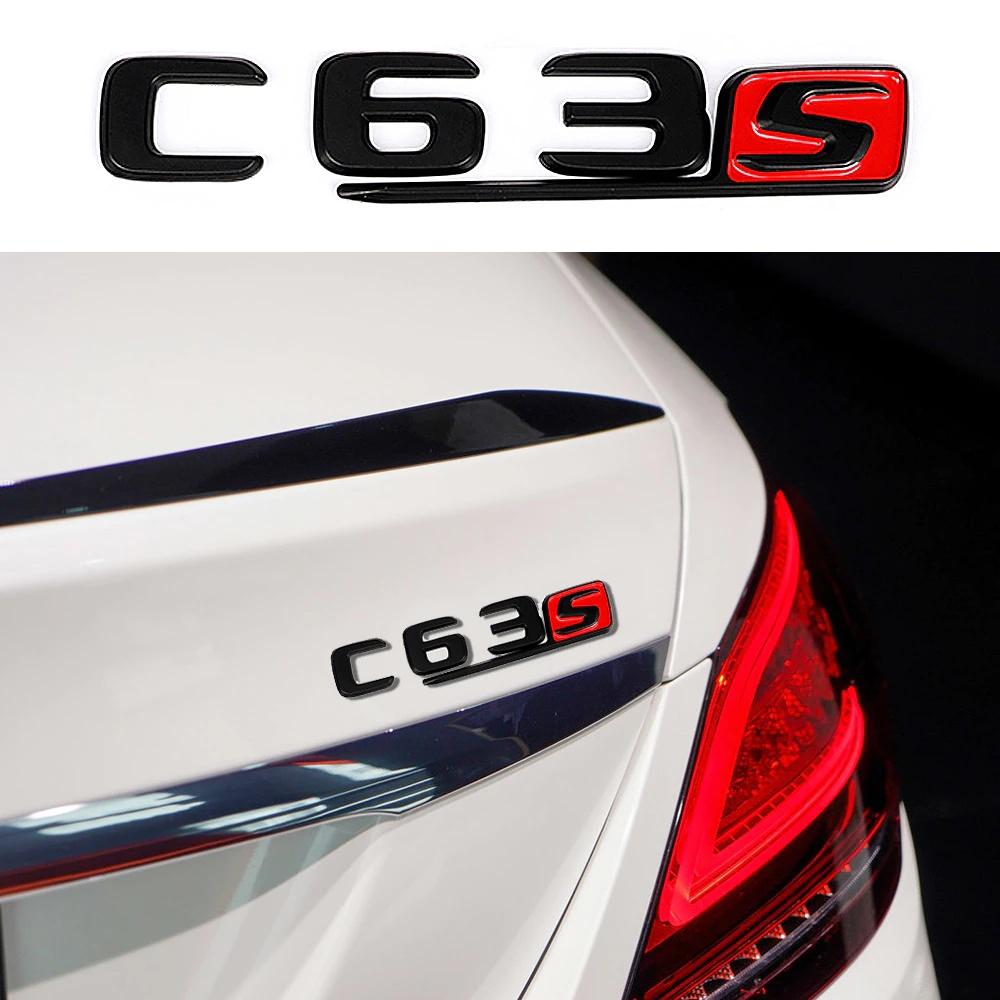 Car Tuning For C Class W204 W205 C63 C63S Letter Logo 3D ABS Sticker Car Rear Trunk Emblem Nameplate Decals