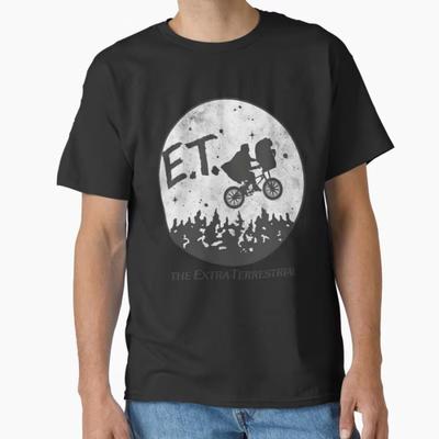 Забавный и ретро персонаж фильма 90-х Инопланетянин. Ретро научно-фантастическая футболка с изображением Инопланетянина унисекс топ мужские футболки
