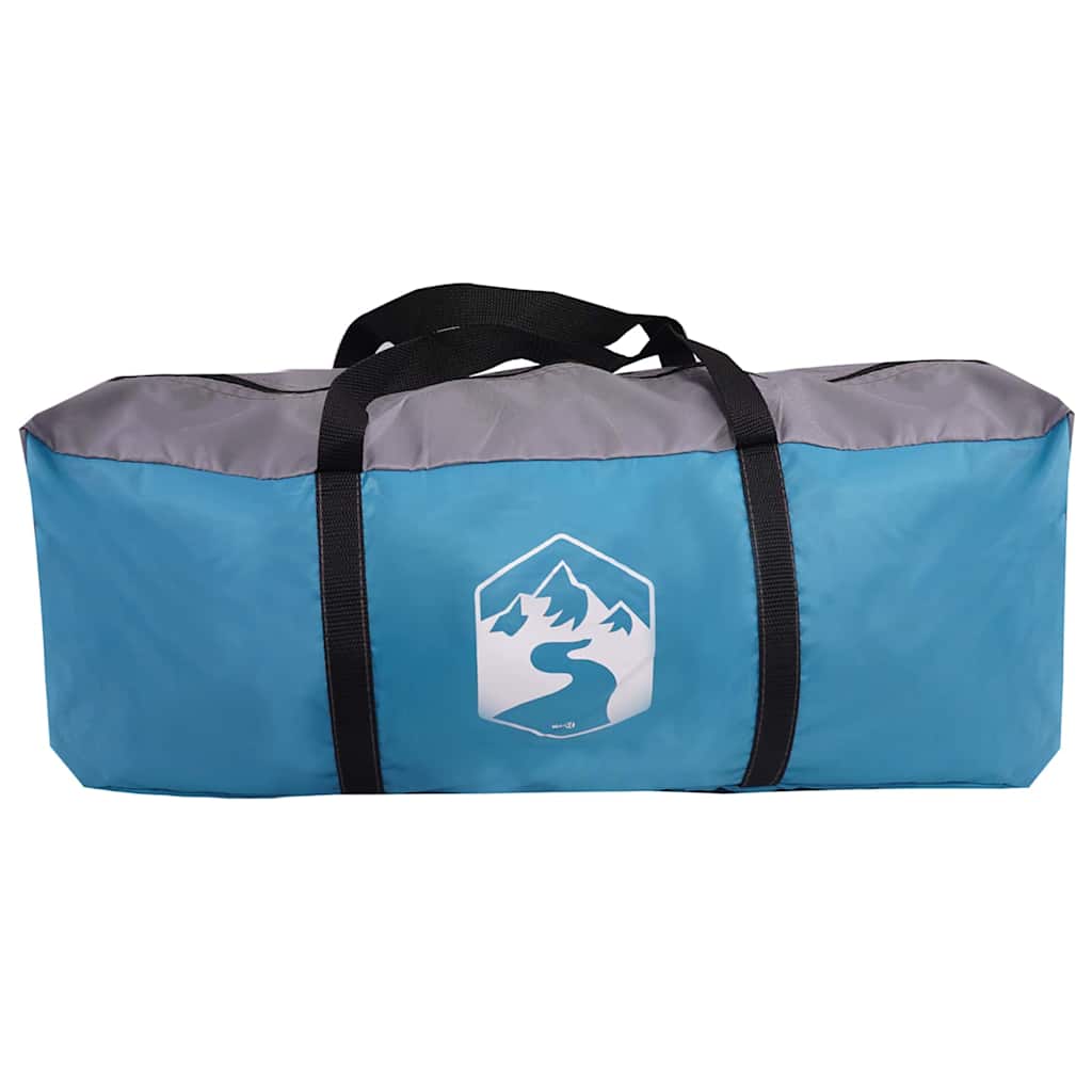 Family Tent with Roof Blue and Grey 721 x 335 x 212 cm