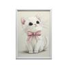 Plakat Urocza Kotek Z Różową Kokardką Plakat Urocza Kotek Z Różową Kokardką, 40X50 Cm, Rama Aluminiowa Złota, Papier Matowy 230 Gsm