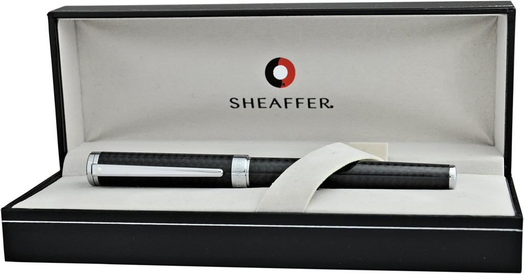 Ручка-перье Sheaffer F тонкая, из углеродного волокна, официально импортированная ITS9234PN-F, ручка двойного назначения, перо, черная,