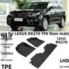 Всепогодные 3D коврики в салон и водонепроницаемый коврик в багажник из TPE для Lexus RX270 09-21
