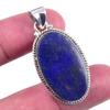 Натуральный драгоценный камень лазурит 925 пробы цельное стерлинговое серебро подарок кулон 1,75" M4W16
