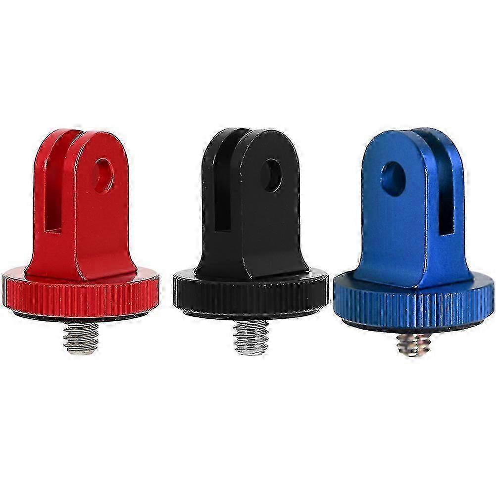 Aluminum Tripod Mount Mini Tripod Adapter Blue Travel 3Pcs hwyC
