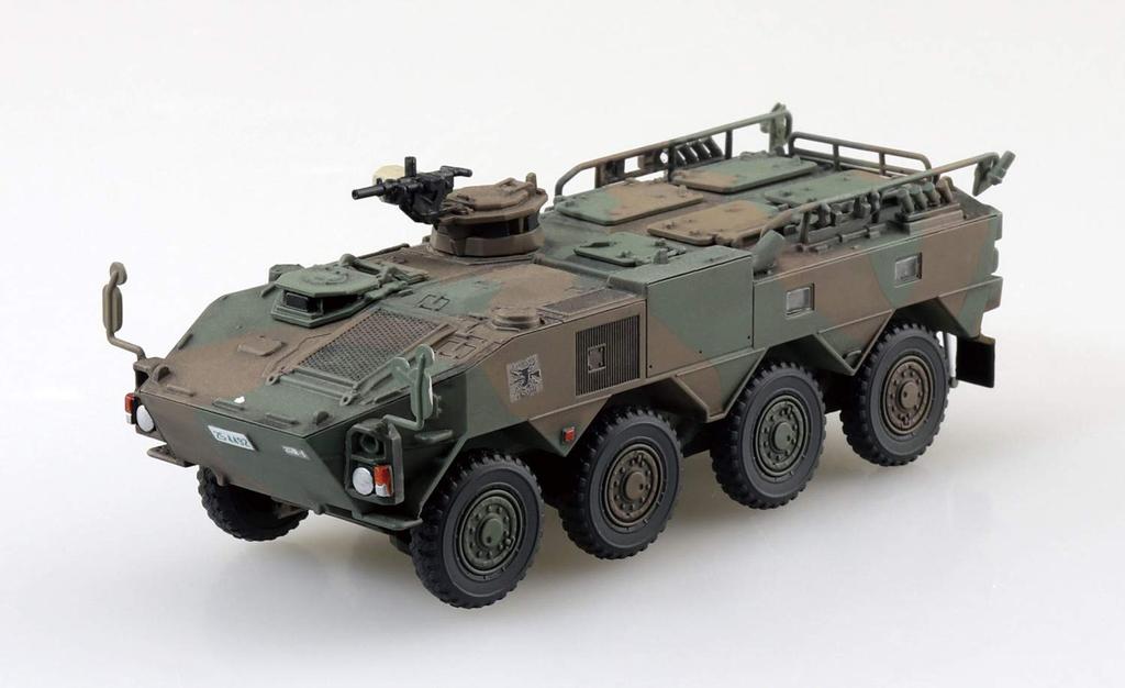 Aoshima Bunka Kyozaisha Military Model Series Ground Force Type 96 Колесная бронированная машина Type A Пластиковая модель 1/72 № 22 Самооборона