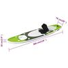 Inflatable SUP Board Set Green 300 x 76 x 10 cm