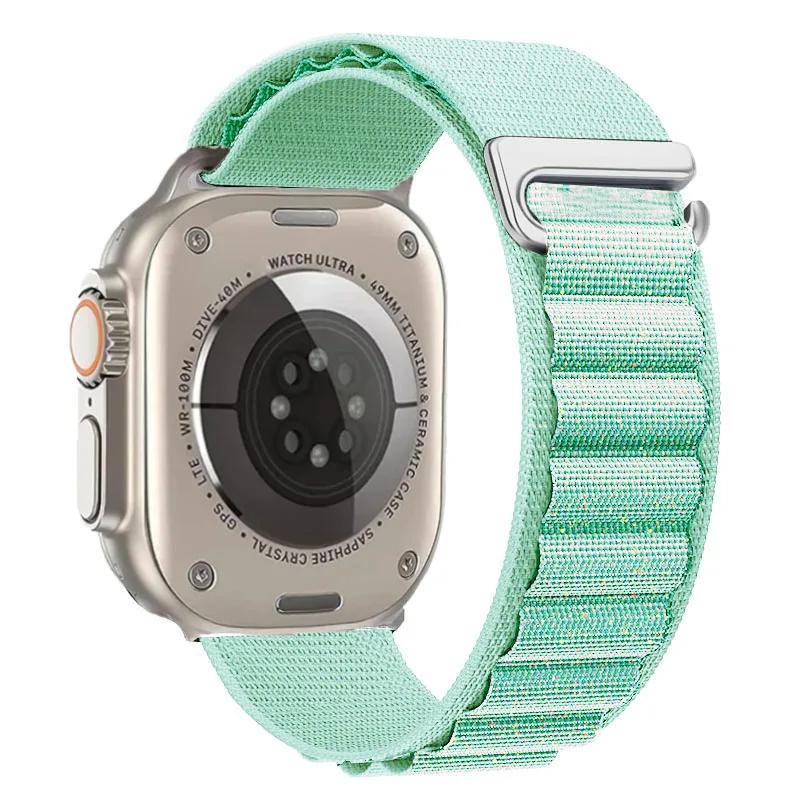Ремешок Alpine Loop для Apple Watch Ultra 3 Ремешок 49 мм 11 10 9 8 7 46 мм 42 мм 45 мм 41 мм Нейлоновый Спортивный Браслет iWatch 6 5 SE 44 мм Ремень