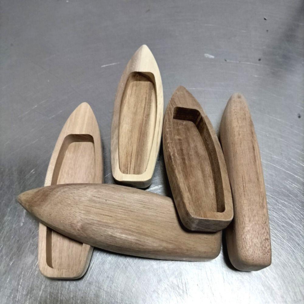 Natural Wooden Fishing Boat Model Unfinished Boat Model Ornaments Desktop Living Room