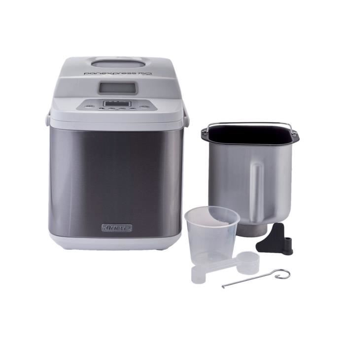 Machine à pain ariete 132 panexpress 750 - 19 programmes - écran lcd - 3 réglages de croûte