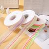 10yards/Roll Rainbow Color DIY Silk Ribbon Transparent Bouquet Gift Packaging 9 Meters Bow Ribbon 2.5cm Bubble
