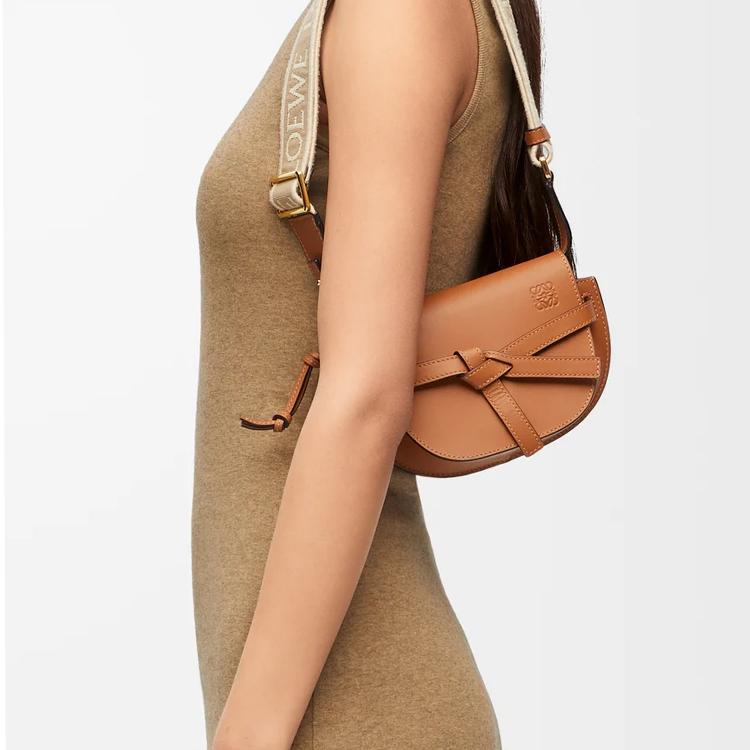 Loewe Gate Dual Mini Bag Tan Women Shoulder_bags A650N46X13-2530