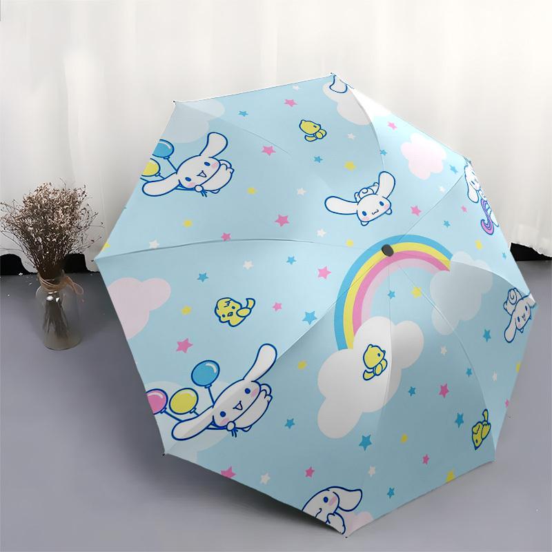 1pc Cinnamoroll Fantasy SkyUmbrella with Plastic Handle,Suitable for All Seasons Home Travel Outdoor UmbrellaSanlio149
