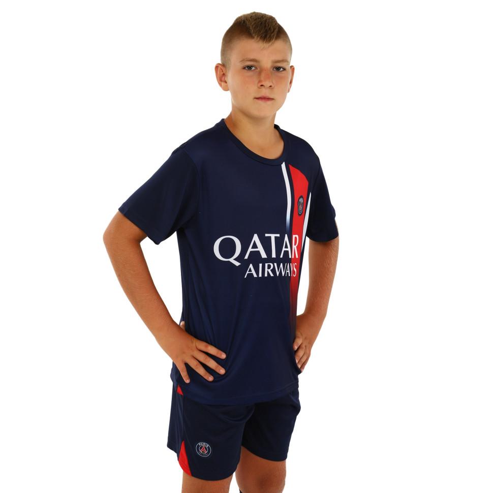 Kid's soccer football uniform jersey and shorts PSG Paris Saint-Germain CO-7183