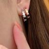 Серьги женские из серебра 925 пробы, инкрустированные бриллиантами, ручная работа, форма пчелиных сот, улучшенное гальваническое покрытие 18 карат, подарок 'моя любовь'