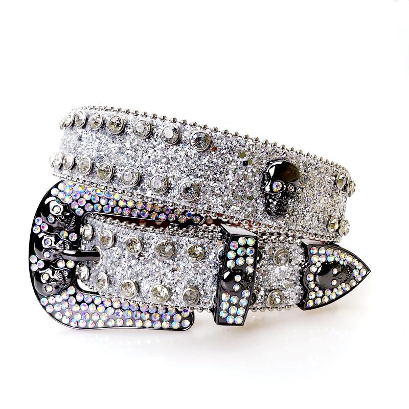 Ремни в стиле панк-рок со стразами в стиле вестерн, модные роскошные ремни с шипами, блестящие ремни с бриллиантами, ковбойский ремень для ковбойских девушек, готические джинсы