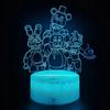 Fnaf Five Nights At Freddy's Led Night Light For Kids + Remote Control