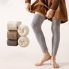 1 пара теплых зимних чулок из кораллового бархата, манжеты для ботинок, повседневные наколенники для женщин и девочек