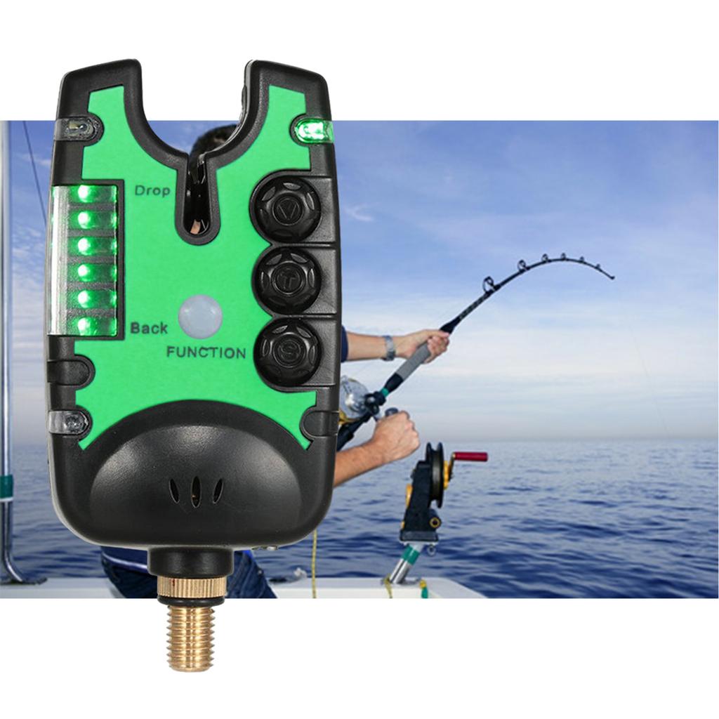 Electronic Fishing Alarms Sensitive Electronic Indicator Fish Bites Alarm Indicator with LED Light for Fishing Rod