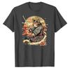 Samurai Cat TShirt Japanese Ukiyoe Cat Samurai Graphic Tee Cherry Blossom Katana Warrior Shirt  Aesthetic Cat Lover Gift
