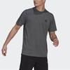 adidas Футболка Aeroready Designed To Feelready с логотипом, однотонная, мужская, темно-серая, GT5554
