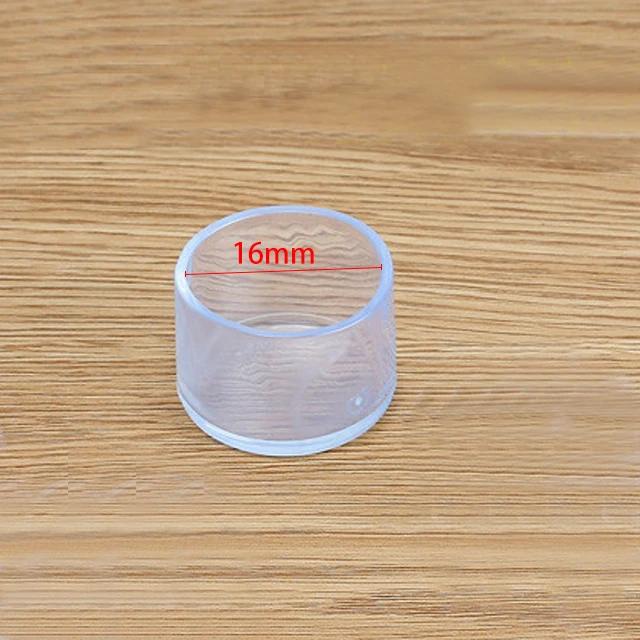 8/16PCS Transparent Table Chair Foot Covers with Silent Wear-resistant Anti Slip Anti Mold Protective Cover To Protect The Floor