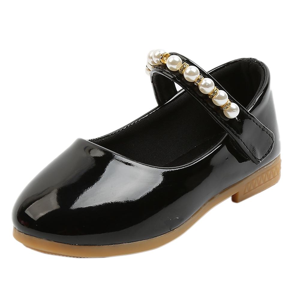 Детские однотонные студенческие туфли с цветочным узором для маленьких девочек, мягкие танцевальные туфли принцессы