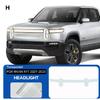 Headlight Rearview TPU Paint Protective Film For Rivian R1T    Pre-cut PPF Clear Bra Anti-scratch Invisible Cover