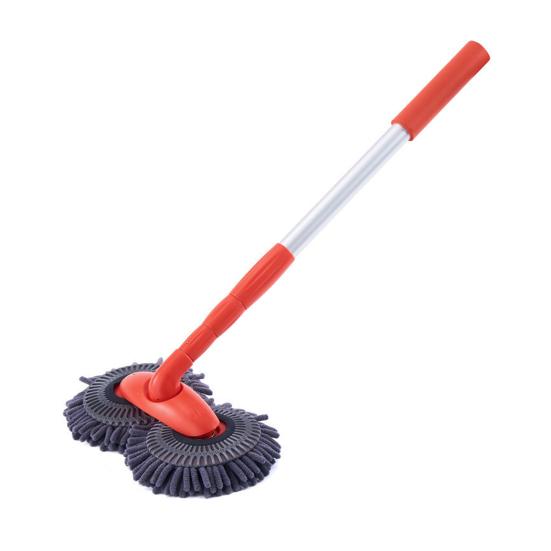 Car Wash Mop Rotating Double-Headed Cleaning Brush Telescopic Long Handle Car Washing