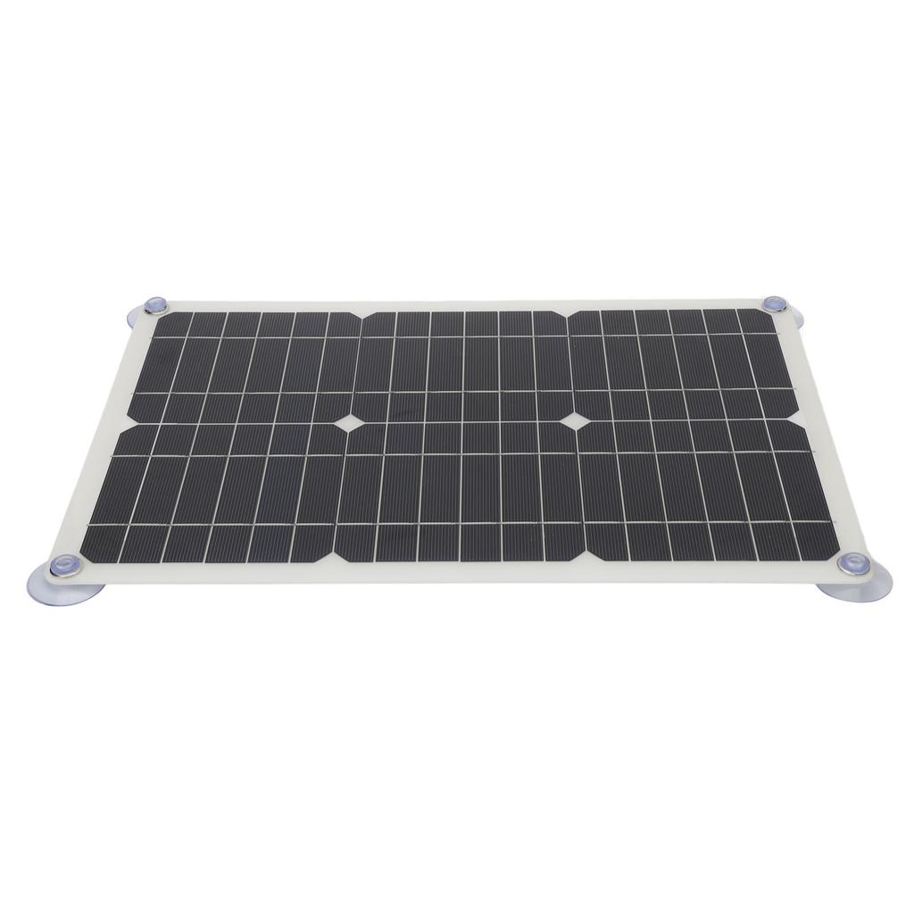 100W 18V Solar Battery Trickle Charger Maintainer Portable USB Controller Monocrystalline Panel Charging Kit 42 X 28cm