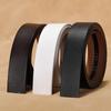 Men's Genuine Leather Automatic Buckle Cowhide Belt Strap, Extra Long, Retro Design